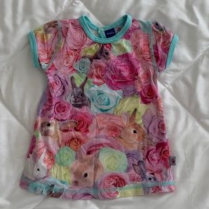Spring Dress w/Bunnies&Roses from Molo